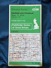 OS Ordnance Survey, Pathfinder Map, Sheet: TL 20/30, Hatfield & Cheshunt