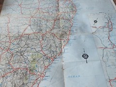 Vintage NRMA South East Australia 1988 Fold Out Paper Map GC