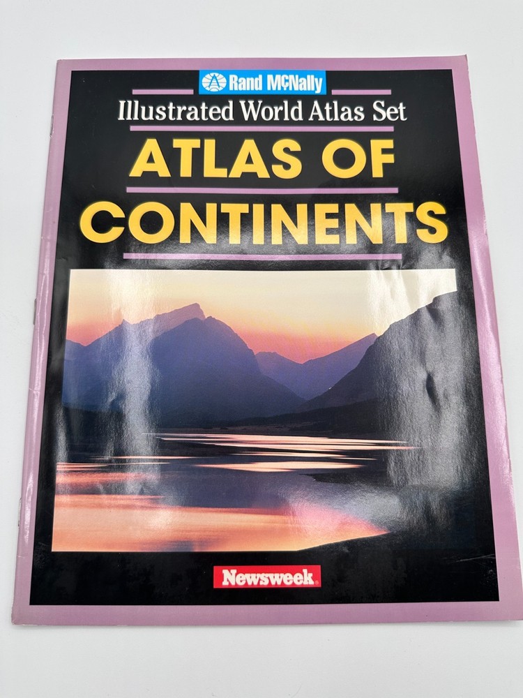 Rand McNally Newsweek Illustrated Atlas Set Oceans Continents Vintage Geography