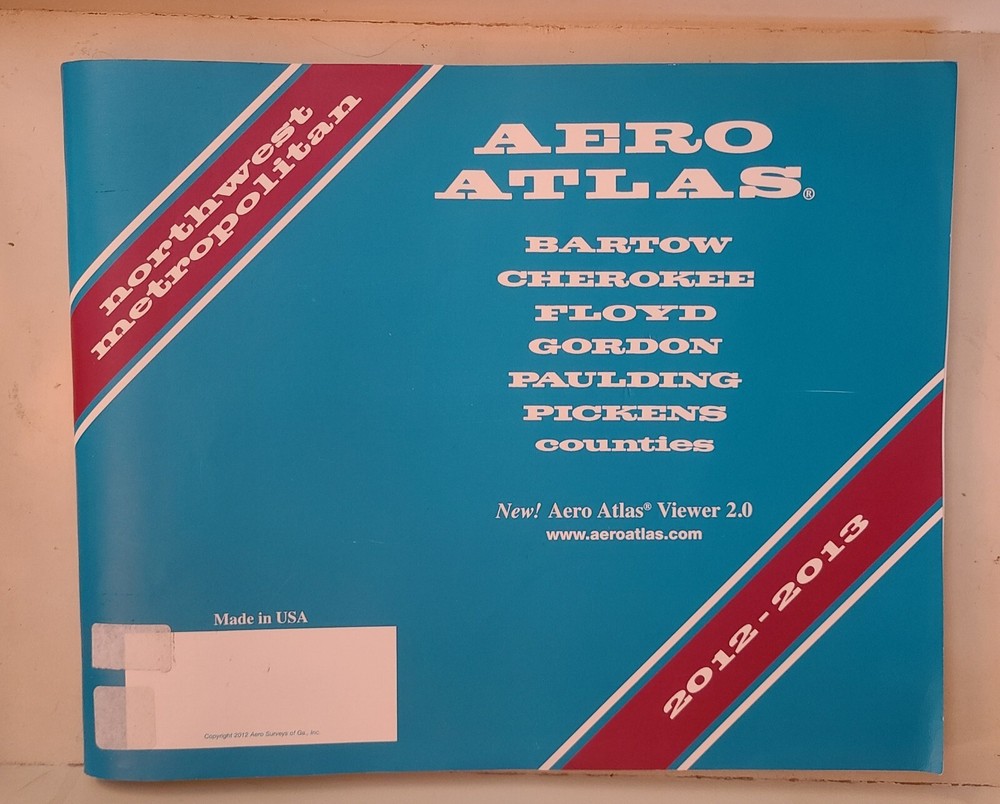 AERO ATLAS ~ ATLANTA ~ NORTHWEST METROPOLITAN SERIES 2012-2013~ Very Good