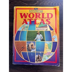 Nystrom World Atlas Hardcover Geography Reference Book Vintage School Edition
