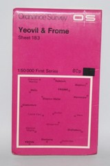Ordnance Survey 1:50,000 Map – Yeovil & Frome – Sheet 183 – 1974