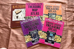 5 Book Lot Vintage Metal Detecting Gold Prospecting Guides United States Treasur