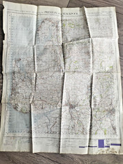 Ministry of Defence 1948 Preston & Blackpool Locality Training Area Map