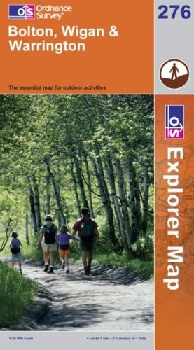 Bolton, Wigan and Warrington (Explorer M… by Ordnance Survey Sheet map, folded
