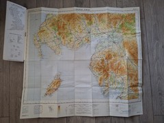 Vintage Ordnance survey Quarter-inch Map Solway Firth Sheet 8