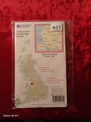 Vintage 1980s Ordnance Survey Landranger 108 Liverpool Southport Wigan Map Fold