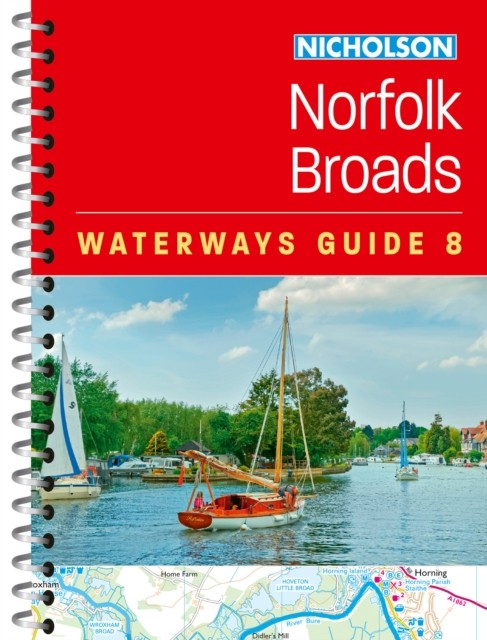 Norfolk Broads (8) by Nicholson Waterways Guides (Spiral bound)