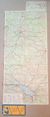 Vintage Michelin Map 206: Allemagne (Germany) • Stuttgart, Ulm, Konstanz.