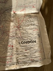 Authentic Map of London, by Alexander Gross, published by Geographers Ear 20th