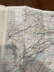Carte Routiere De La Suisse Map fold out map vintage
