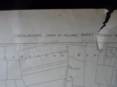 1906 – Pinchbeck near Spalding Lincolnshire Ordnance Survey Map