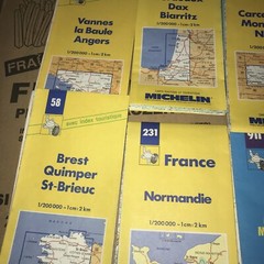 13 Retro Michelin French Road Maps 1990s