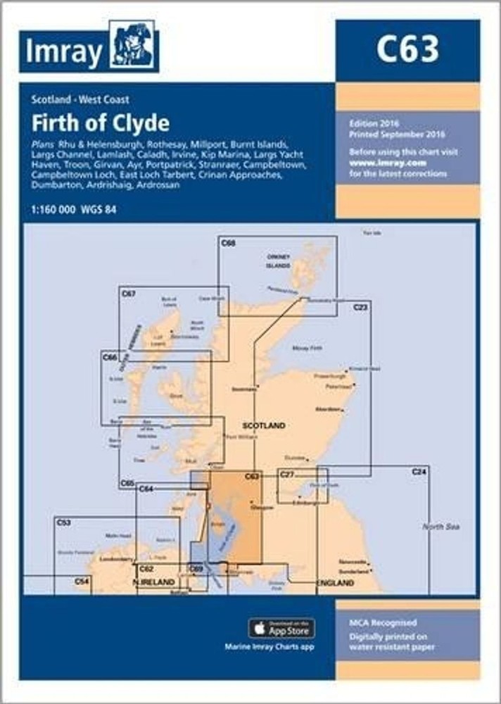 Imray Chart C63: Firth of Clyde by Imray Paperback Book