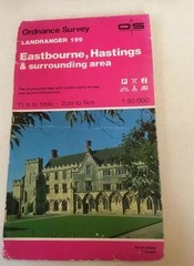 1987 Landranger Ordnance Survey Map 199 Eastbourne, Hastings And Surrounding
