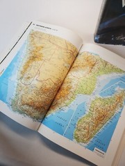 2 Oxford Atlas lot Satellite Atlas and Essential World hardcover & Paperback