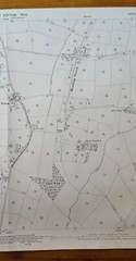 VINTAGE 1904 ORDNANCE SURVEY ROLLED MAP DENHAM 104CM X 74CM