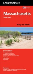 Rand McNally Easy to Read: Massachusetts State Map Multicolor