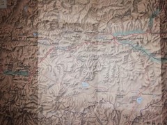 STANFORDS MAP – TIBET – Kathmandu – Lhasa Route Map 1 : 1 Million Scale