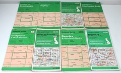 JOB LOT 57 Ordnance Survey Maps bundle British Britain Pathfinder Hiking 4cm-1km