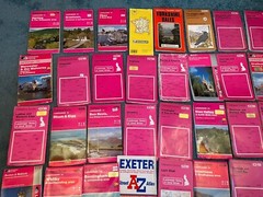 40 Ordnance Survey OS Landranger Maps UK Great Britain Bundle Pink Modern Old