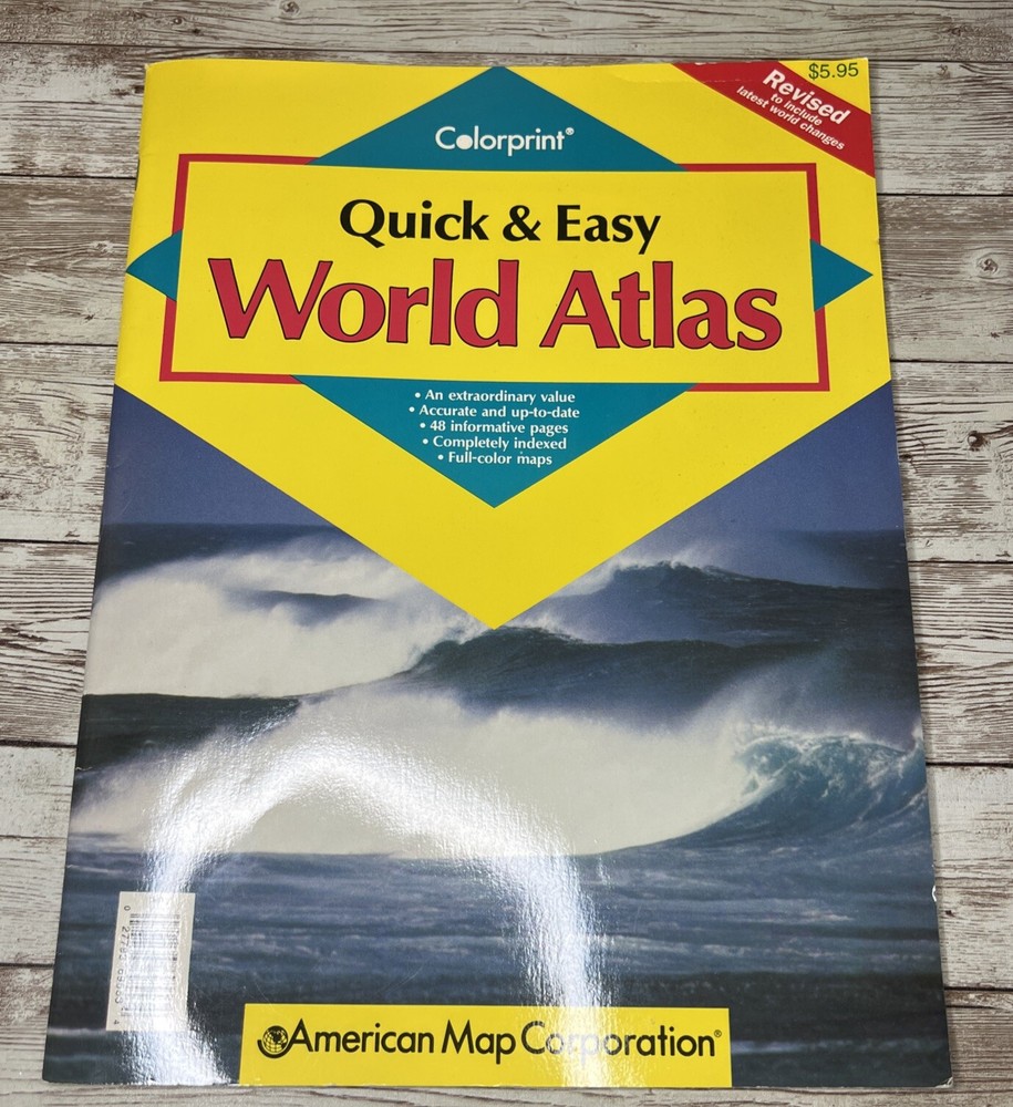 Colorpint Quick & Easy World Atlas – Homeschool – Geography – Globe Paperback