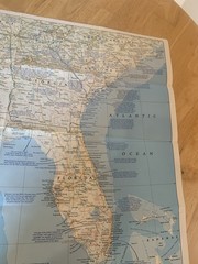 National Geographic The Making of Americe Deep South Map Magazine 1983