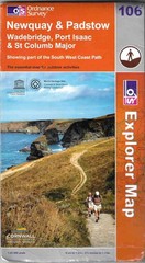 OS Map of Newquay & Padstow 1:25,000 Explorer series – Sheet 106