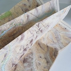 Ordinance Survey Map 1961 Ben Nevis Glen Coe Lorn fold-out Scotland Britan