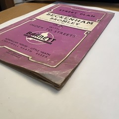 Vintage Barnett’s Street Plan of Crawley Road Maps of Sussex Pre Decimal UK Map