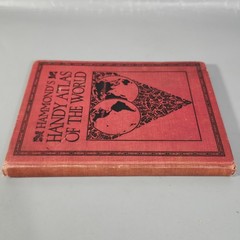 Hammond Handy Atlas of The World 1932 HC Book Color Maps Hammond Company 8″x6″