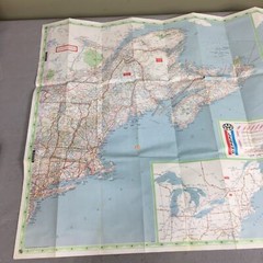 Vintage 1981 AAA Eastern States North & Provinces Travel Road Map