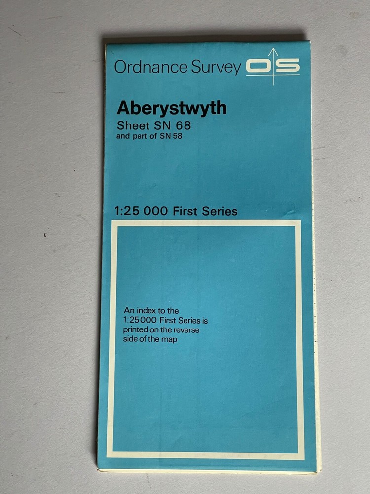 1:25 000 1st Series Ordnance survey map, Sheet SN 68, Aberystwyth