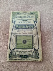 Vintage Daily Mail milestone motor maps number 5 out of 12