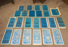 BUNDLE OF 22 VINTAGE STREET MAPS SCOTLAND