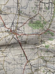 One Inch Ordnance Survey Map Sheet 122 Melton Mowbray- paper – published 1962