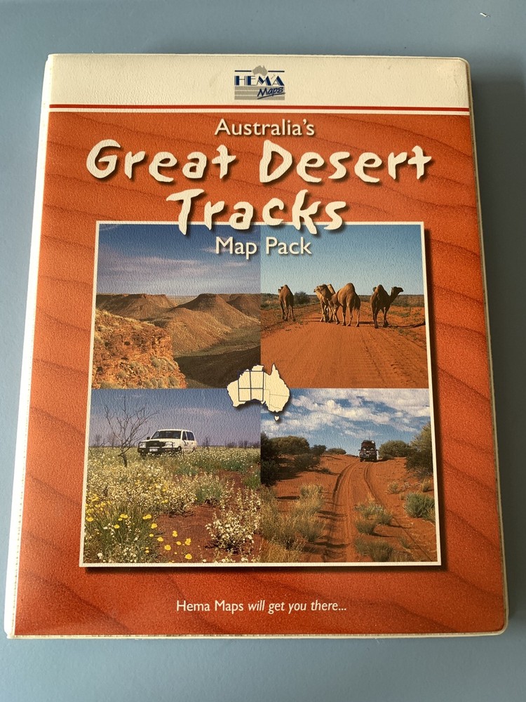 Great Desert Tracks of Australia map pack in folder (1999) 5 sheet maps