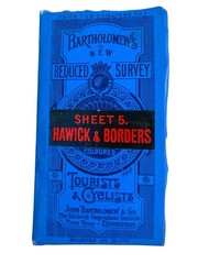 4 Bartholomew’s Tourist & Cyclists Reduced Survey Maps 1900-1930’s on Cloth