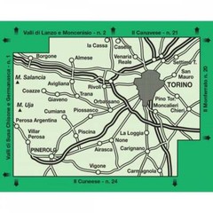 Italy Torino, Pinerolo and Bassa Val di Susa 50k IGC Map 12 hiking, cycling