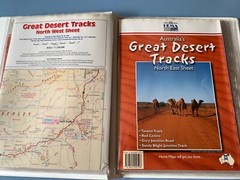 Great Desert Tracks of Australia map pack in folder (1999) 5 sheet maps