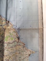 Vintage Map – Ordnance Survey of Great Britain – Sheet 9 – NE England – 1961