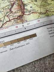 Bartholomew Map Vale Of Severn Worcester Vintage 70s 1971 Paper ½” Free Post UK