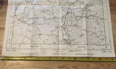 Vintage Audlem, Cheshire Ordnance Survey folded map, Sheet SJ 64, C.1970s