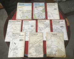 BUNDLE OF 10 SCOTTISH STREET PLAN – TOWN MAPS