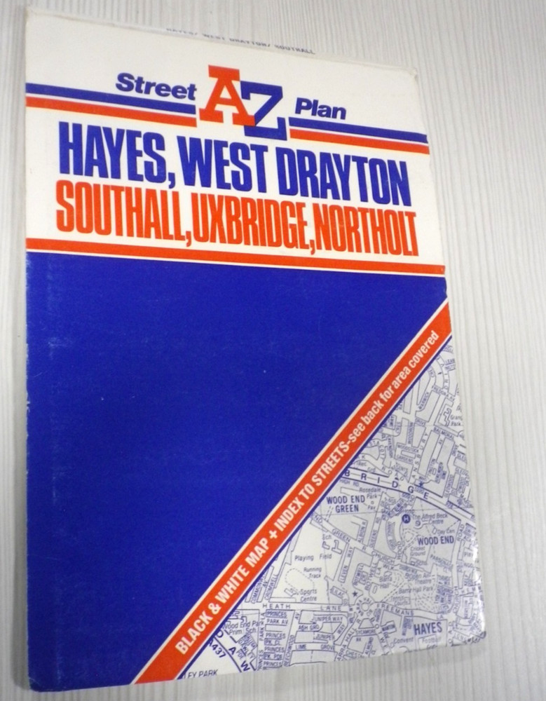 A to Z Geographers Hayes, West Drayton Street Plan & Index with Fold Out Map