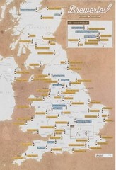 UK Breweries Collect & Scratch Print (Map) Collect & Scratch Prints (UK IMPORT)