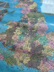 Large British Isle Wall Planning Map 1:600.000 2007 Maps Intern. Write On Wipe