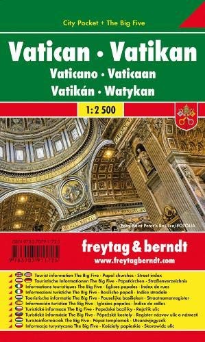 VATICAN CITY POCKET MAP 1:2.5K (ENGLISH, ITALIAN AND By Freytag Berndt BRAND NEW