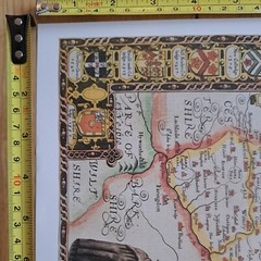 Tudor map of Oxfordshire by John Speed