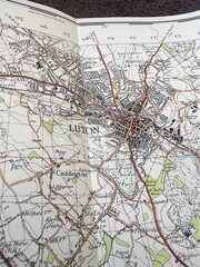 Ordnance Survey Vintage Cloth Map 1952 50s London NW Watford Luton Free Post UK